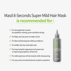 Masil 8 Seconds Salon Super Mild Hair Mask 100ml, 200ml