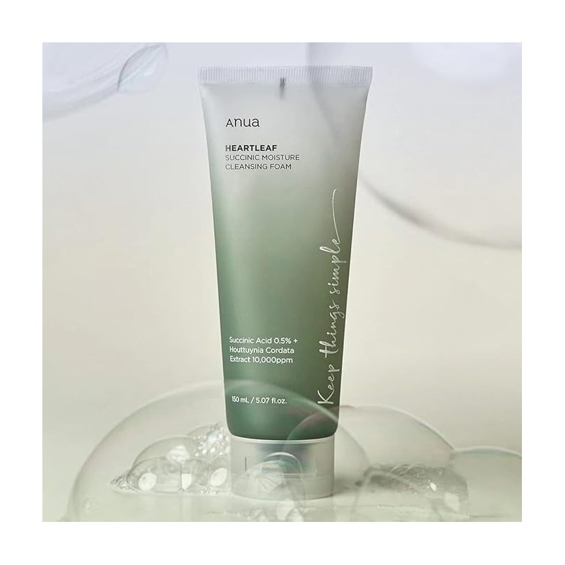 Anua Heartleaf Succinic Moisture Cleansing Foam 150ml