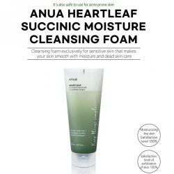 Anua Heartleaf Succinic Moisture Cleansing Foam 150ml