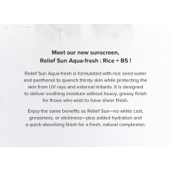 Beauty of Joseon Relief Sun Aqua-fresh Rice+B5 SPF50+ PA++++ 50ml