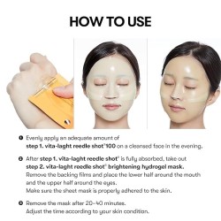 VT Cosmetics Vita-Light Reedle Shot 100 2Step Hydrogel Mask