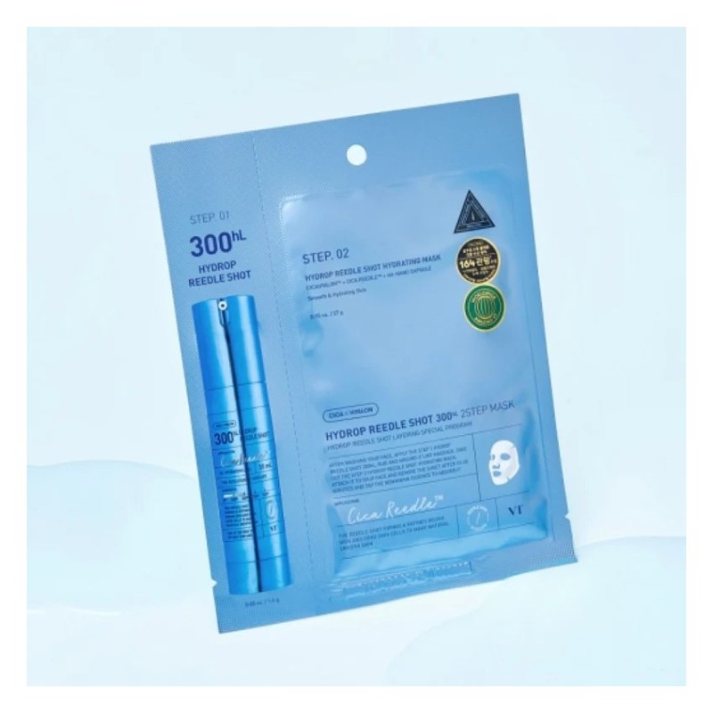 VT Cosmetics Hydrop Reedle Shot 300hL 2Step Mask