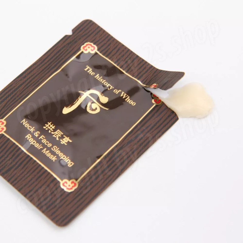 The History of Whoo Gongjinhyang Neck and Face Sleeping Repair Mask 2,5ml