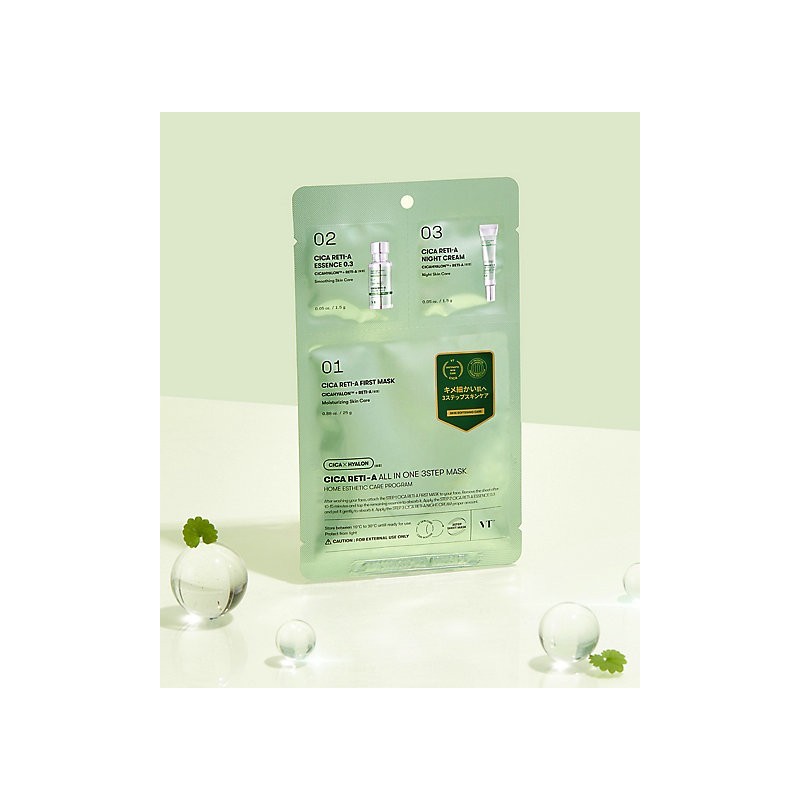 VT Cosmetics Cica Reti-A All in One 3 Step Mask