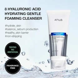 Anua 8 Hyaluronic Acid Hydrating Gentle Foaming Cleanser 150ml